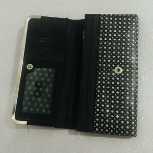 Stylish Black Studded Women's Wallet